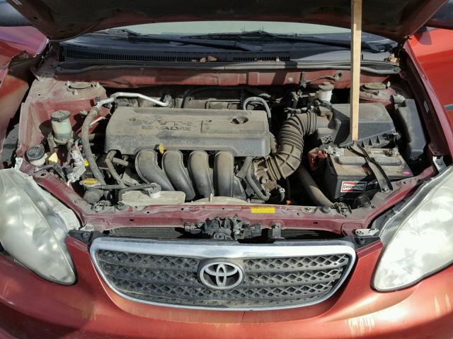 1NXBR32E48Z010894 - 2008 TOYOTA COROLLA CE RED photo 7