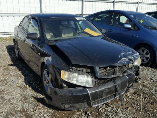 WAULC68E62A057627 - 2002 AUDI A4 1.8T QU BLACK photo 1