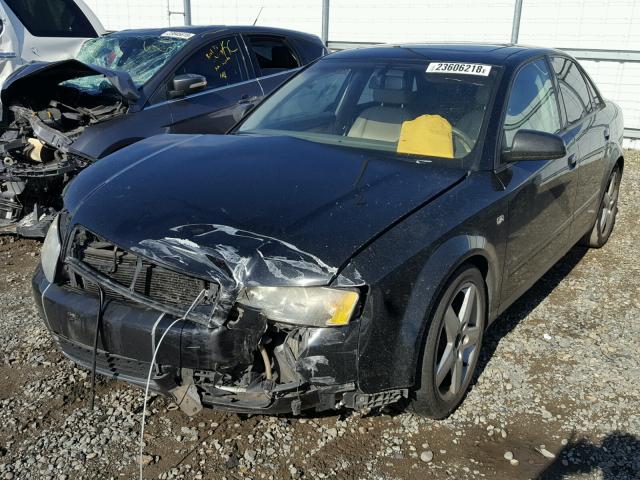 WAULC68E62A057627 - 2002 AUDI A4 1.8T QU BLACK photo 2