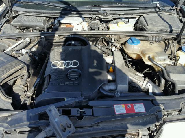 WAULC68E62A057627 - 2002 AUDI A4 1.8T QU BLACK photo 7