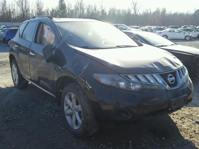 JN8AZ18W99W147330 - 2009 NISSAN MURANO S BLACK photo 1