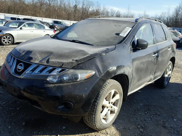 JN8AZ18W99W147330 - 2009 NISSAN MURANO S BLACK photo 2