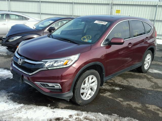 2HKRM3H54GH545676 - 2016 HONDA CR-V EX BURGUNDY photo 2