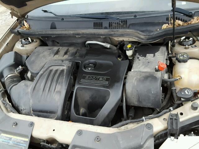 1G1AK55F377319248 - 2007 CHEVROLET COBALT LS GOLD photo 7