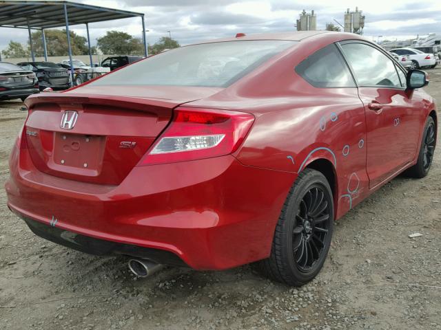 2HGFG4A52DH704162 - 2013 HONDA CIVIC SI BURGUNDY photo 4