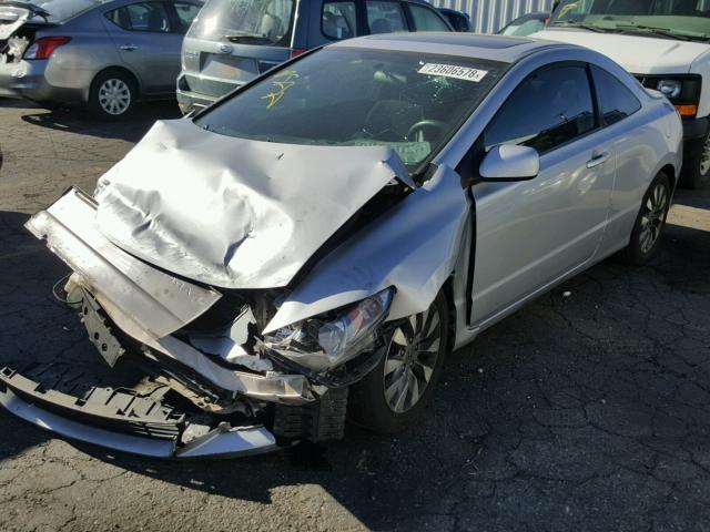 2HGFG1B86AH510723 - 2010 HONDA CIVIC EX SILVER photo 2