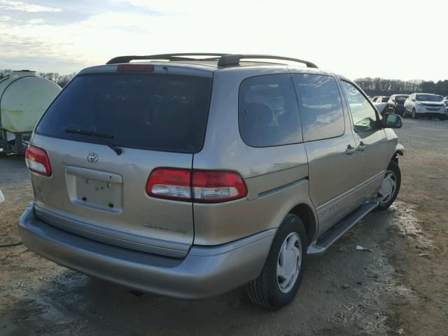 4T3ZF13C12U495258 - 2002 TOYOTA SIENNA LE GOLD photo 4