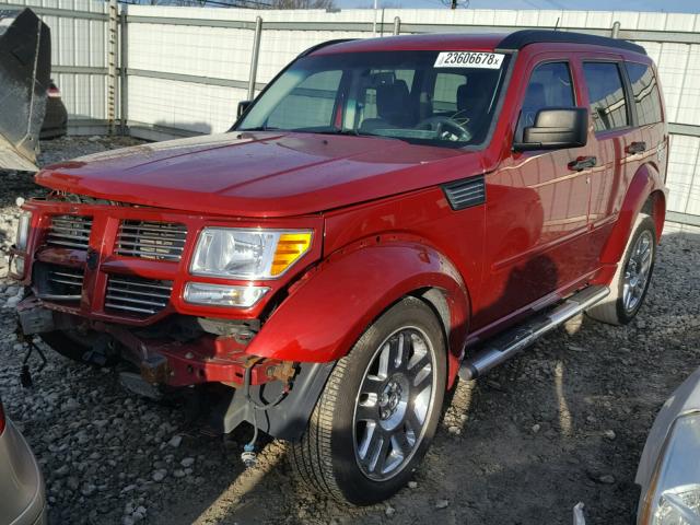 1D8GU58618W102474 - 2008 DODGE NITRO R/T RED photo 2