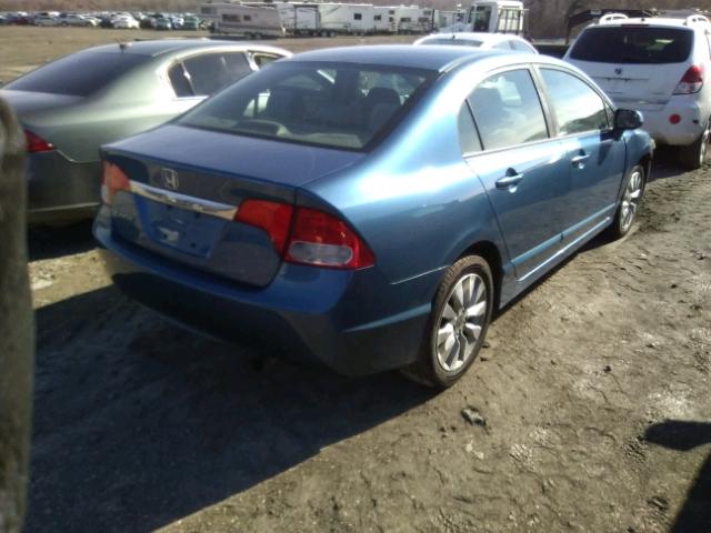 19XFA16829E042622 - 2009 HONDA CIVIC EX BLUE photo 4