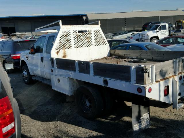 1FDWX37R28EA50310 - 2008 FORD F350 SUPER WHITE photo 3