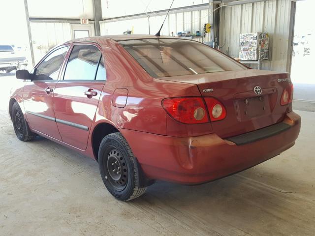 1NXBR32E38Z006965 - 2008 TOYOTA COROLLA CE RED photo 3