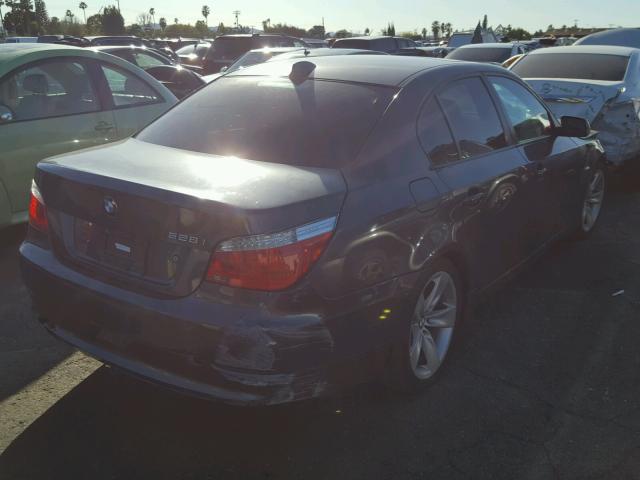 WBANU53569C121624 - 2009 BMW 528 I GRAY photo 4