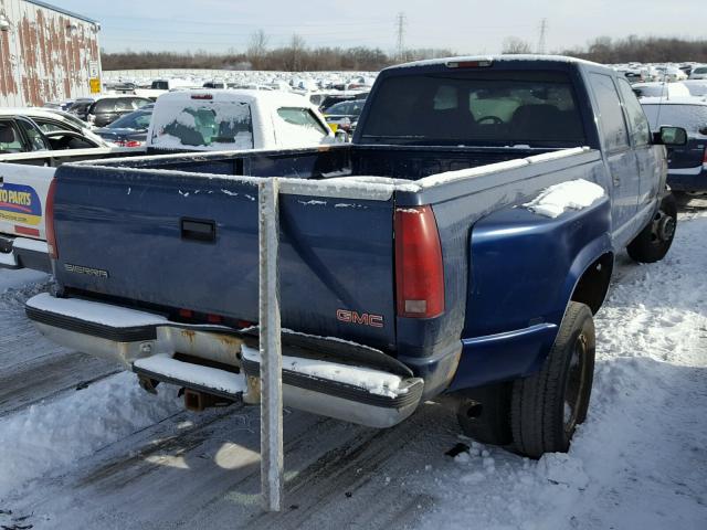 1GTHK33F6YF506455 - 2000 GMC SIERRA K35 BLUE photo 4