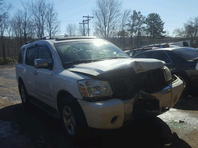 5N1AA08B55N729396 - 2005 NISSAN ARMADA SE WHITE photo 1