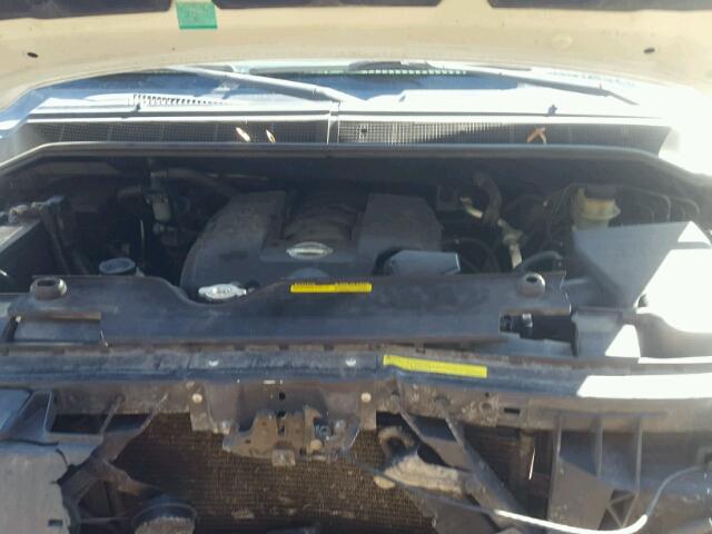 5N1AA08B55N729396 - 2005 NISSAN ARMADA SE WHITE photo 7