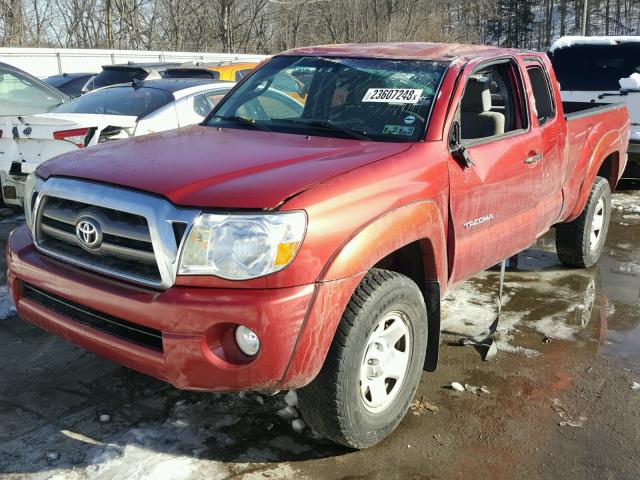 5TEUU42N86Z162571 - 2006 TOYOTA TACOMA ACC BURGUNDY photo 2