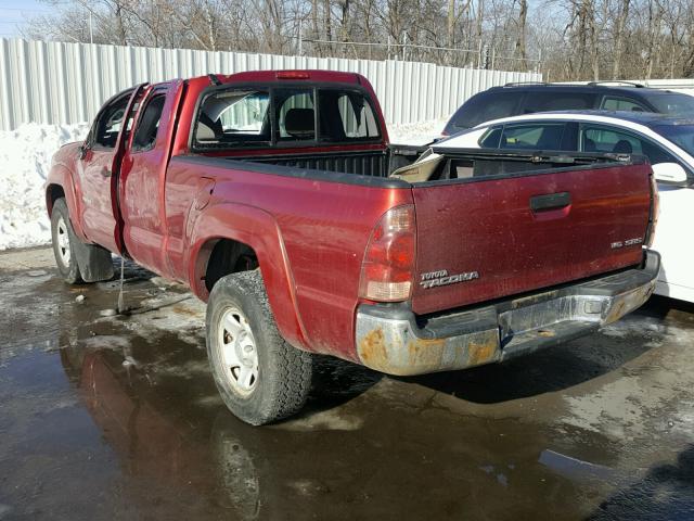 5TEUU42N86Z162571 - 2006 TOYOTA TACOMA ACC BURGUNDY photo 3