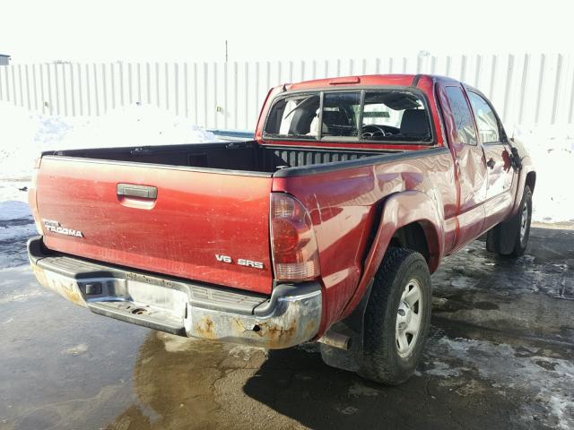 5TEUU42N86Z162571 - 2006 TOYOTA TACOMA ACC BURGUNDY photo 4