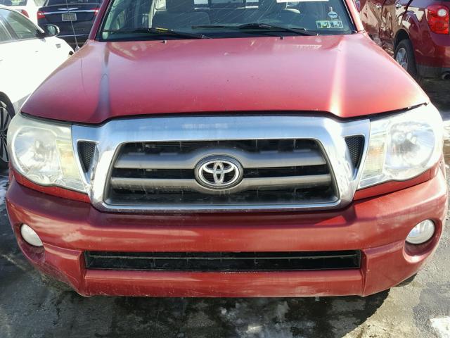 5TEUU42N86Z162571 - 2006 TOYOTA TACOMA ACC BURGUNDY photo 7