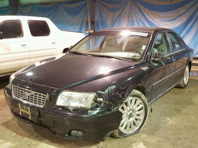 YV1TH592161441379 - 2006 VOLVO S80 2.5T BLACK photo 2