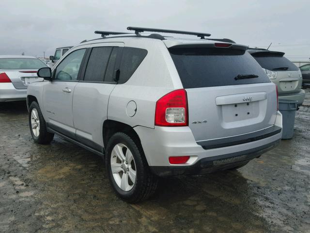 1J4NF1FB8BD157526 - 2011 JEEP COMPASS SP SILVER photo 3