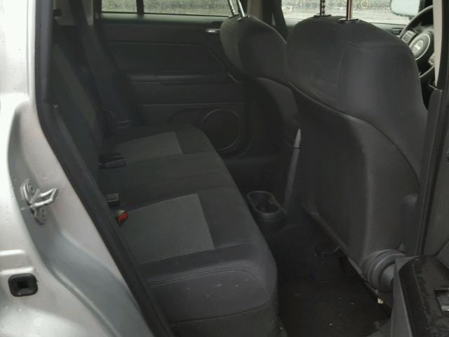1J4NF1FB8BD157526 - 2011 JEEP COMPASS SP SILVER photo 6