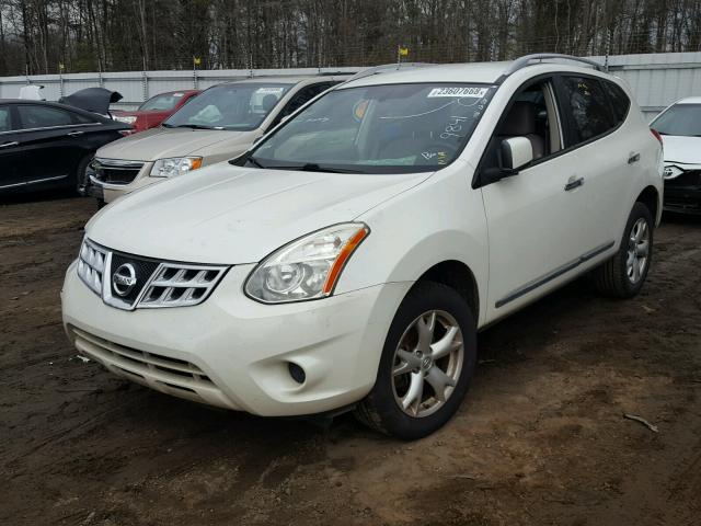 JN8AS5MTXBW159841 - 2011 NISSAN ROGUE S WHITE photo 2