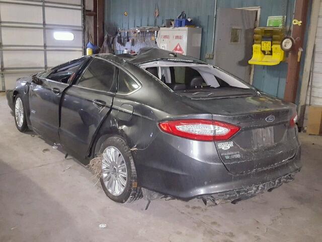 3FA6P0PU4FR265047 - 2015 FORD FUSION SE GRAY photo 3