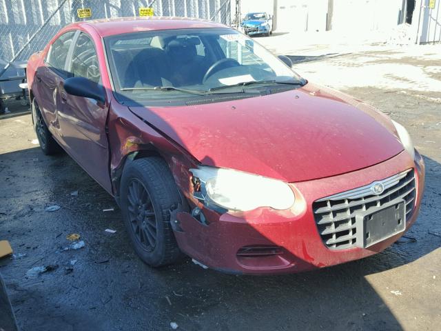 1C3EL46XX5N691089 - 2005 CHRYSLER SEBRING MAROON photo 1