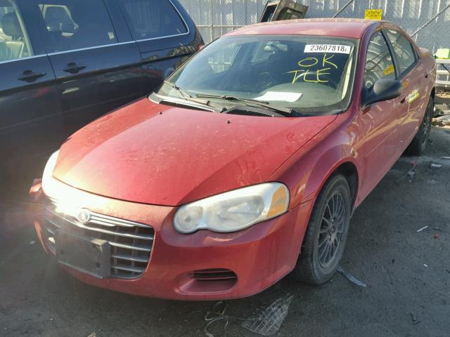 1C3EL46XX5N691089 - 2005 CHRYSLER SEBRING MAROON photo 2