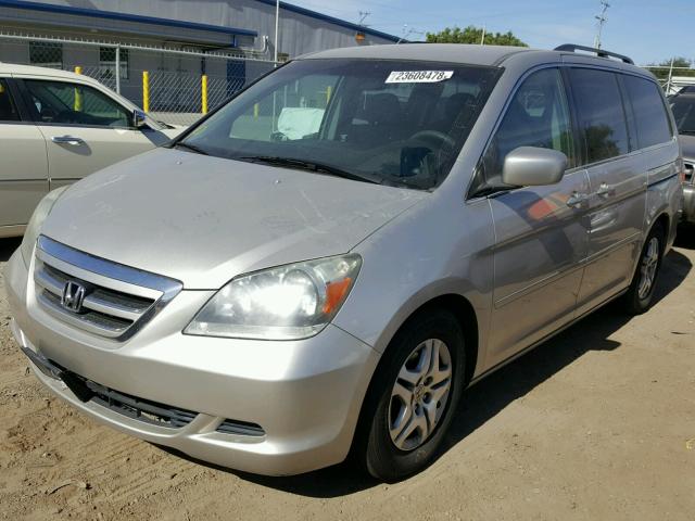 5FNRL38426B452677 - 2006 HONDA ODYSSEY EX SILVER photo 2