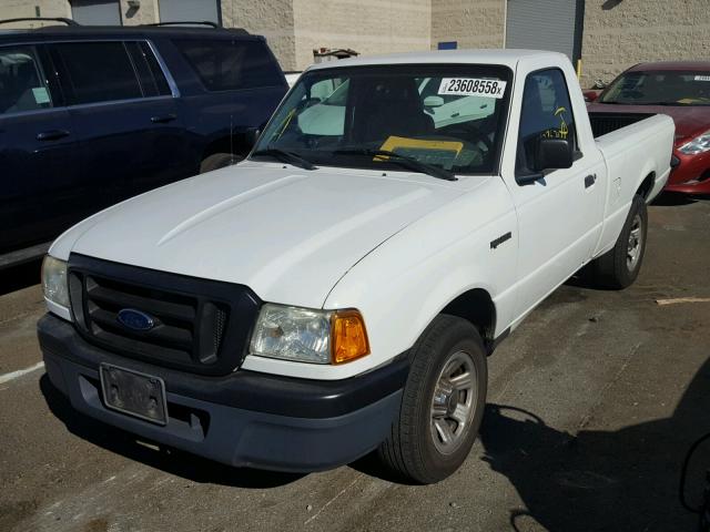 1FTYR10D95PA68166 - 2005 FORD RANGER WHITE photo 2