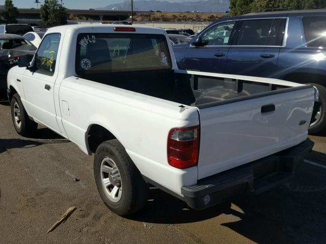 1FTYR10D95PA68166 - 2005 FORD RANGER WHITE photo 3