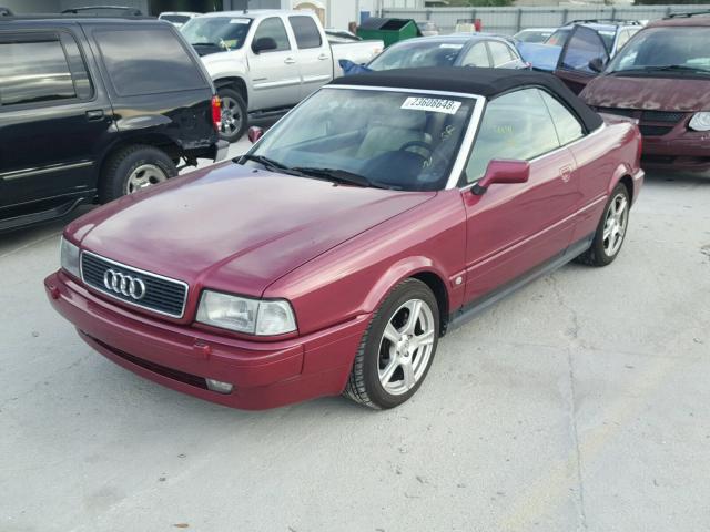 WAUBL88G4RA003892 - 1994 AUDI CABRIOLET RED photo 2