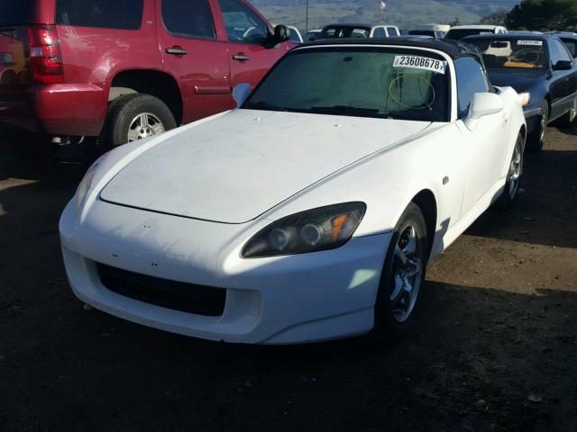 JHMAP21496S002080 - 2006 HONDA S2000 WHITE photo 2