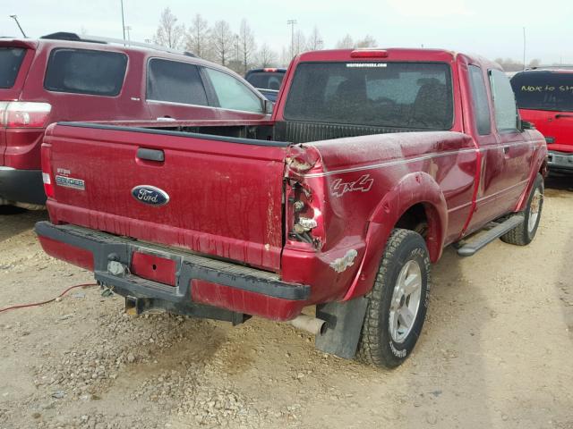 1FTZR45E56PA06742 - 2006 FORD RANGER SUP RED photo 4