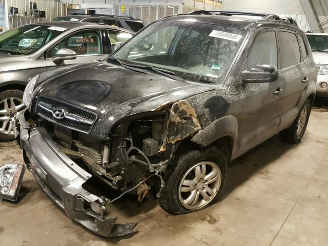 KM8JN12D77U476823 - 2007 HYUNDAI TUCSON SE BLACK photo 2