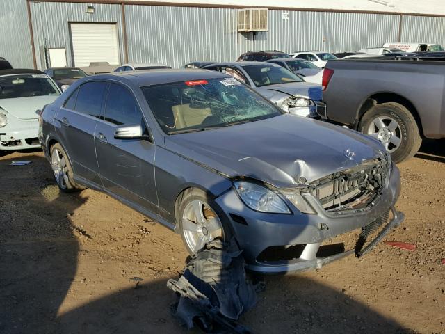 WDDHF5GB2BA296356 - 2011 MERCEDES-BENZ E 350 GRAY photo 1