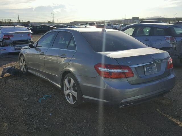 WDDHF5GB2BA296356 - 2011 MERCEDES-BENZ E 350 GRAY photo 3