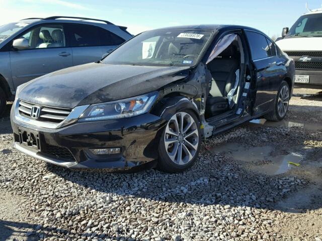 1HGCR2E50FA093187 - 2015 HONDA ACCORD SPO BLACK photo 2