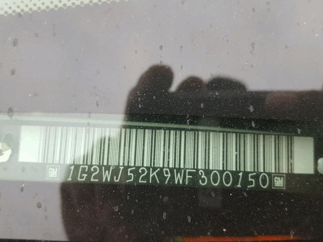 1G2WJ52K9WF300150 - 1998 PONTIAC GRAND PRIX WHITE photo 10