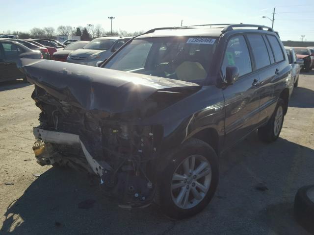 JTEEW21A860004695 - 2006 TOYOTA HIGHLANDER BLACK photo 2