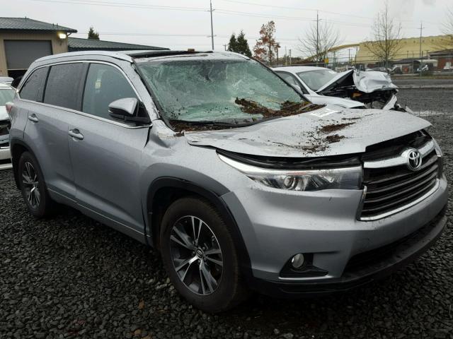 5TDJKRFH5GS309647 - 2016 TOYOTA HIGHLANDER SILVER photo 1