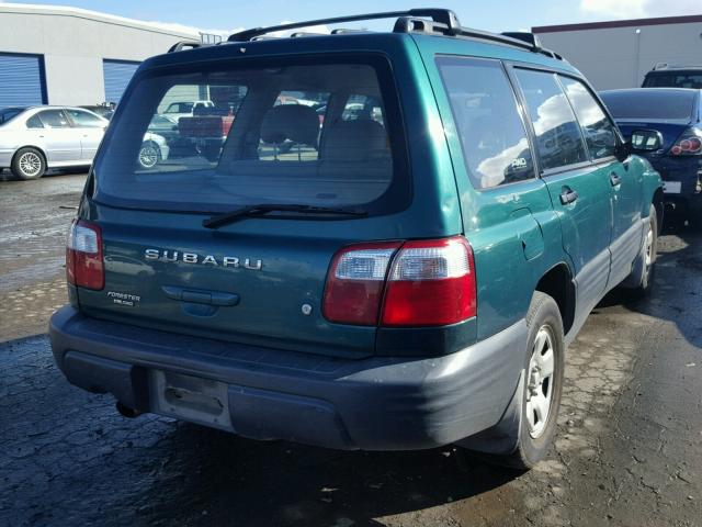 JF1SF63591H704370 - 2001 SUBARU FORESTER L GREEN photo 4