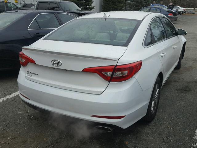 5NPE24AF8GH383855 - 2016 HYUNDAI SONATA SE WHITE photo 4