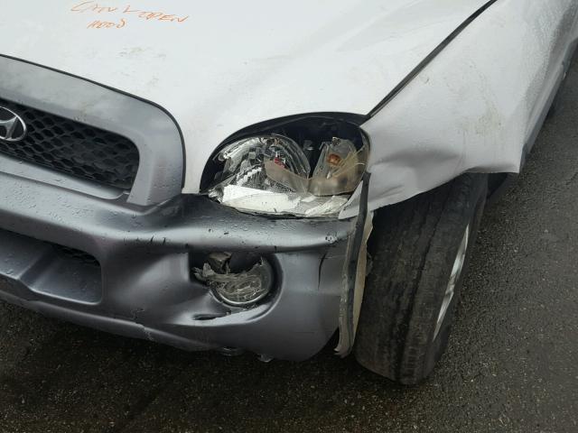 KM8SC73E74U759674 - 2004 HYUNDAI SANTA FE G WHITE photo 9