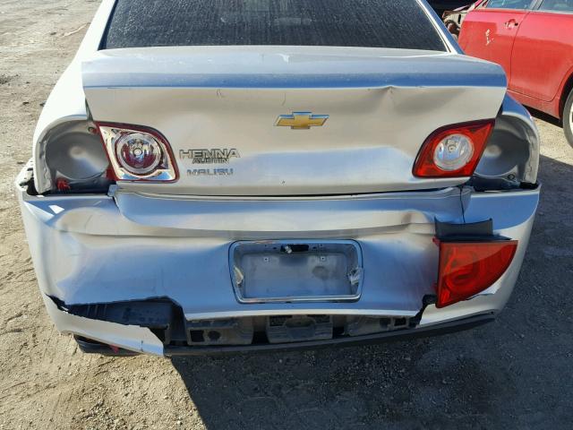 1G1ZB5EB9A4132265 - 2010 CHEVROLET MALIBU LS SILVER photo 9