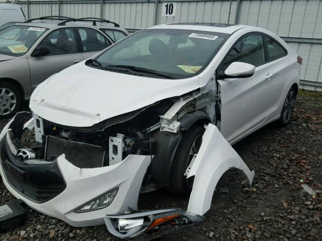 KMHDH6AH5EU026350 - 2014 HYUNDAI ELANTRA CO WHITE photo 2