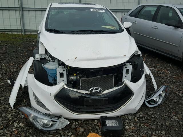 KMHDH6AH5EU026350 - 2014 HYUNDAI ELANTRA CO WHITE photo 9