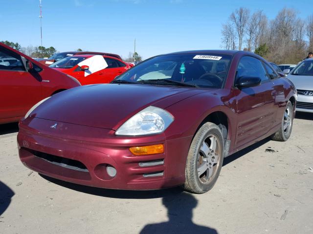 4A3AC44GX3E071933 - 2003 MITSUBISHI ECLIPSE GS BURGUNDY photo 2